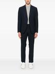 BOSS костюм с однобортным пиджаком, синий - фото 2