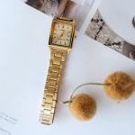 Часы CASIO Waterproof Quartz Gold Analog, желтый - фото 2