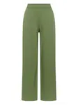 Брюки на эластичном поясе MALIPARMI, зеленый - фото