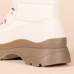 Женские пуховые ботинки Amazon Essentials на шнуровке, Ivory - фото 5