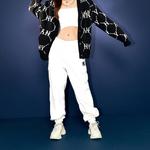 MLB Вязаные спортивные штаны унисекс белый - фото 6