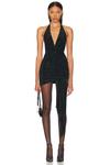 Macro Crystal Мини-платье Alexandre Vauthier, Black - фото