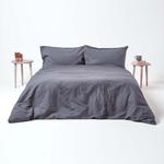 Простыня Homescapes темно-серый, 150/200 см - фото 4