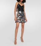 Украшенная мини-юбка PACO RABANNE, серебряный - фото 2