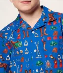 Рубашка regular fit Polo Ralph Lauren, синий - фото 4