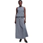 Клетчатая юбка GANNI, синий - фото 4