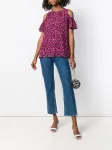 Топ с открытыми плечами и принтом Michael Michael Kors, розовый - фото 2