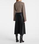 Юбка миди из шелка Carnet Max Mara, Nero - фото 3