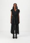 Платье макси VMYLLDES MAXI FRILL DRESS Vero Moda, черный - фото 2