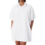 Платье-мини с воротником-поло Alexander Wang, белый - фото 5