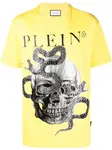 Футболка с принтом Snake Philipp Plein, желтый - фото