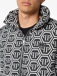 Пуховик с монограммой Philipp Plein, черный - фото 4