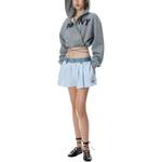 Джинсовые шорты с поясом Alexander Wang, синий - фото 3