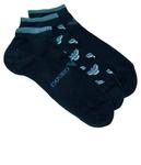 Носки мужские Emporio Armani короткие 3 шт, черно-синий - фото