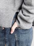 Свитер PIECES PCMALOU, Mottled Grey - фото 2