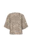 Блуза Soaked in Luxury Blouse, Leopard Print/Brown - фото 6
