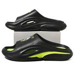 Шлепанцы унисекс Tcellars, черный/зеленый - фото 12