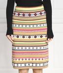 Юбка шерстяная Kenzo, мультиколор - фото