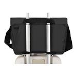 Плечевая сумка, кроссбоди из полиэстера черно-серого цвета мужская CAT - фото 10