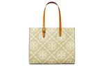 TORY BURCH Сумка тоут из телячьей кожи T Monogram, Olive - фото 2