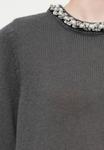 Джемпер VILA VIALICE BLING PULLOVER, Dark Grey Melange/Mottled Dark Grey - фото 6