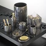 Николь Миллер Харпер Держатель для зубных щеток Nicole Miller, цвет Gold Black - фото