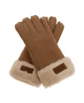 Перчатки с логотипом Ugg, коричневый - фото