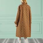 Пальто женское коричневое Gucci - фото 3