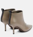 Кожаные ботильоны с бисером Brunello Cucinelli, Grey 03 - фото 3