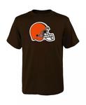 Футболка Big Boys Brown Cleveland Browns Primary с логотипом Outerstuff - фото