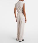 Терри прямые брюки из ткани Tove, Dove Grey - фото 3