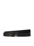 Женский ремень Ck Loop Rnd Buckle 2.5_Smooth K60K612936 Calvin Klein, черный - фото