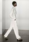 Блуза Massimo Dutti GARMENT WITH EMBROIDERED DETAIL, White - фото 5