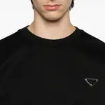Толстовка с треугольным логотипом PRADA, черный - фото 5