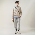 Толстовка унисекс хаки New Balance, хаки - фото 2