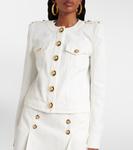 Куртка из хлопчатобумажной ткани Balmain, Blanc Casse - фото 6