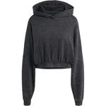 Adidas Originals Кроп худи свитшот women's black - фото