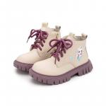 Скользоустойчивые Ботинки Ecru, Черные Детские Budding, Плотный Хлопок Черный - фото 3