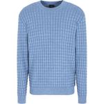 Свитер Checked Jumper ARMANI EXCHANGE, синий - фото 3