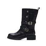 FION Ботильоны женские, черно-коричневые - фото