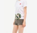 Футболка camouflage heart tee 'white' Comme Des Garcons Play, белый - фото 3