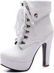 Ботинки Scaoruki Classic Platform Booties, 103 White - фото