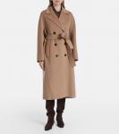Двубортное пальто из девственной шерсти Paul S Max Mara, Spring Camel - фото 6