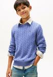 Джемпер Tommy Hilfiger CABLE SWEATER, Soft Sapphire/Light Blue - фото 2