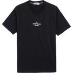 Футболка мужская черная Stone Island, черный - фото