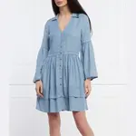 Бережное платье Pinko, синий - фото