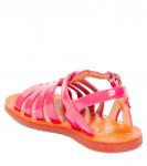 Кожаные сандалии plagette с ремешками Pom D'Api, розовый - фото 3