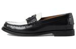 Лоферы Gucci мужские, черный / белый - фото