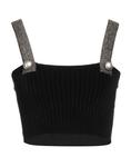Кроп-топ Eleonora Gottardi, черный - фото