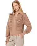 Свитер Varley Eloise Full Zip Knit, тауп - фото